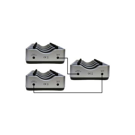 Williams Sound 5-Bay Drop-In Charger for IR Rx20 Infrared Receivers with Power Supply, 3-Pack