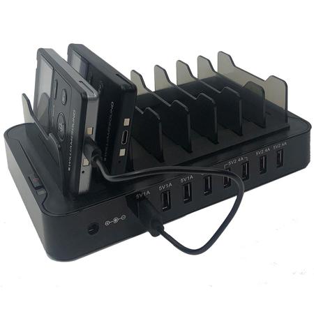 Williams Sound 8-Slot Charging Bay for WaveCAST Receiver WF R1, Black
