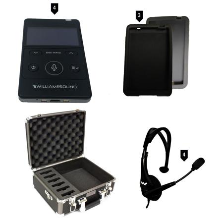 Williams Sound Digi-Wave COM 4 400 Series Wireless Intercom System for 4 Participants