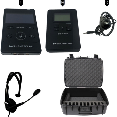 Williams Sound Digi-Wave INT 2 400 Interpretation System, MIC 144 Headset Mic