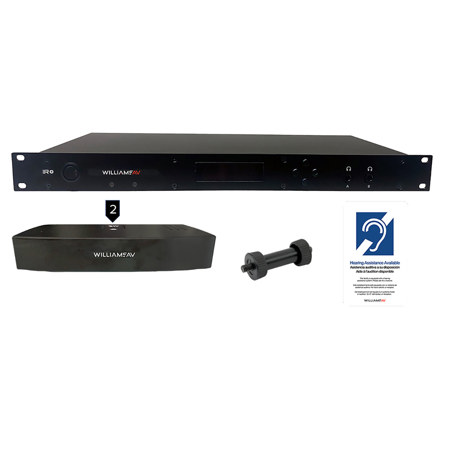 Williams Sound IR+ Control Center with Dante and 2x IR+ E4 Emitter