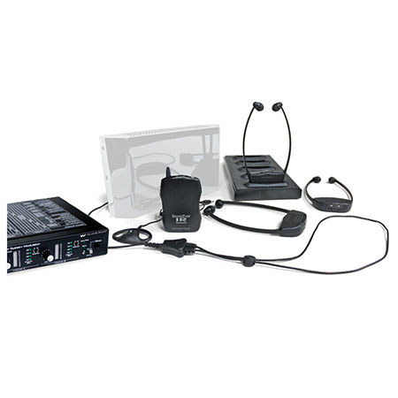 Williams Sound 2-Ch Infrared Courtroom System with WIR RX18 Receivers, White