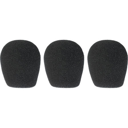 WindTech 300P Series Windscreen, Inside Diameter 1.375" / 35mm - 3-Pack, Black