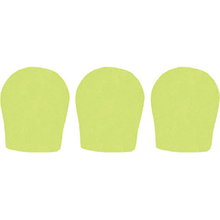 WindTech 300P Series Windscreen, Inside Diameter 1.375", 3-Pack, Neon Yellow