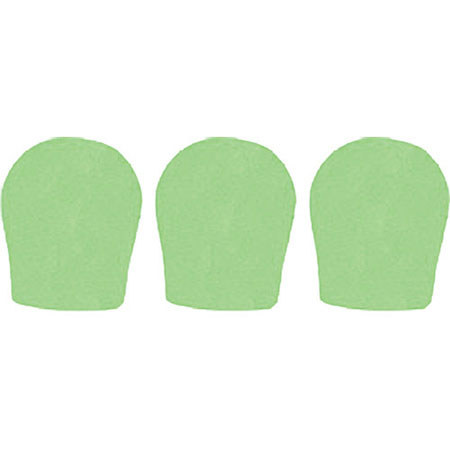 WindTech 300P Series Windscreen, Inside Diameter 1.375" / 35mm - 3-Pack, Neon Green