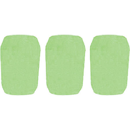 WindTech 5700P Series Windscreen Inside Diameter 1.0" / - 3-Pack, Neon Green