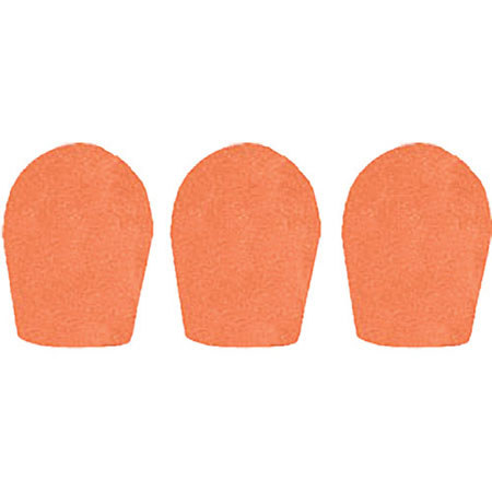WindTech 600P Series Windscreen, Inside Diameter 1.0" / 25mm - 3-Pack, Orange