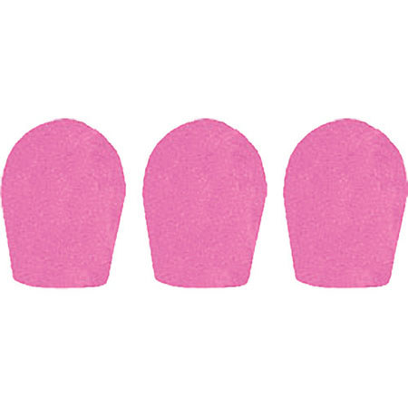 WindTech 600P Series Windscreen, Inside Diameter 1.0" / 25mm - 3-Pack, Pink