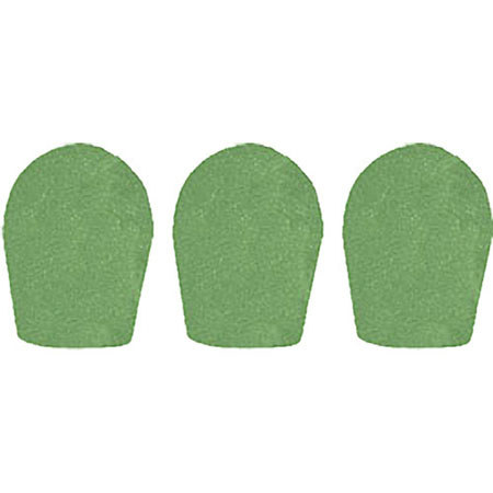 WindTech 600P Series Windscreen, Inside Diameter 1.0" / 25mm - 3-Pack, Green