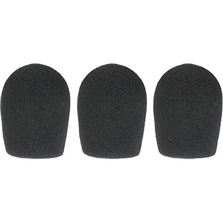 WindTech 600P Series Windscreen, Inside Diameter 1.0" / 25mm - 3-Pack, Black