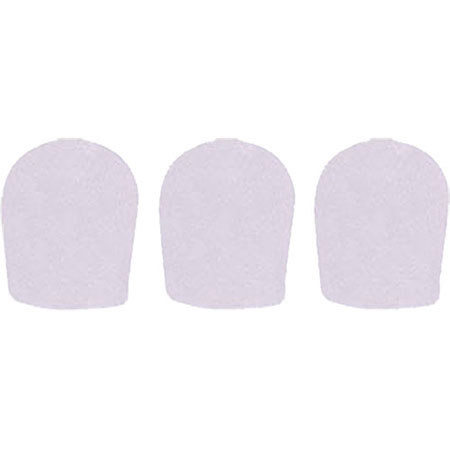 WindTech 900P Series Windscreen, Inside Diameter 1.625", 3-Pack - Off White