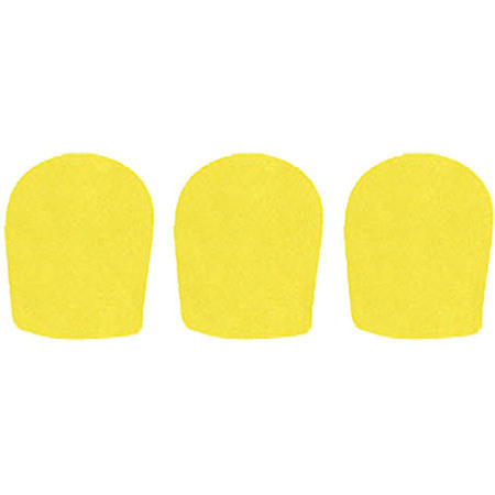 WindTech 900P Series Windscreen, Inside Diameter 1.625" / 41mm, 3-Pack - Yellow