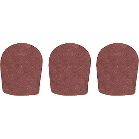 WindTech 900P Series Windscreen, Inside Diameter 1.625" / 41mm, 3-Pack - Brown