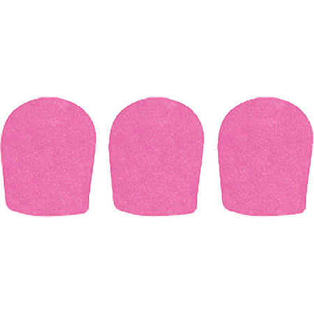 WindTech 900P Series Windscreen, Inside Diameter 1.625" / 41mm, 3-Pack - Pink