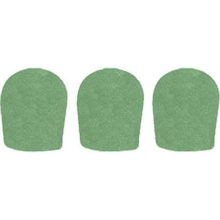 WindTech 900P Series Windscreen, Inside Diameter 1.625" / 41mm, 3-Pack - Green