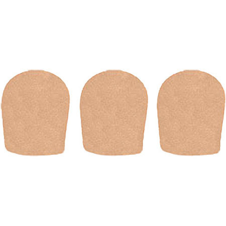 WindTech 900P Series Windscreen, Inside Diameter 1.625" / 41mm, 3-Pack - Tan