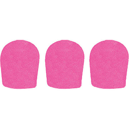 WindTech 900P Series Windscreen, Inside Diameter 1.625", 3-Pack - Neon Pink