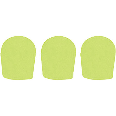 WindTech 900P Series Windscreen, Inside Diameter 1.625", 3-Pack - Neon Yellow