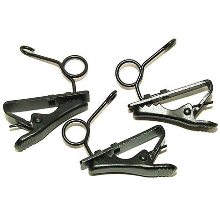 WindTech TC-11 24mm Small Lavalier/Lapel Microphone Tie Clip, Pack of 3