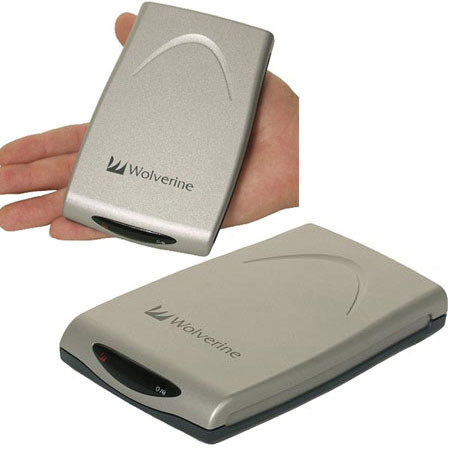 Wolverine Professional Portable Pocket Hard Drive, 80GB 7200RPM External USB 2.0