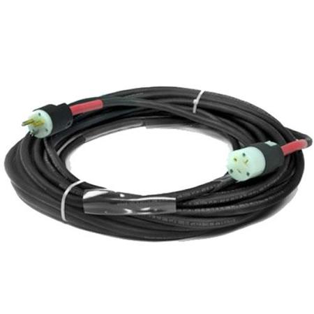 Whirlwind 10' Edison HBL5266C (15A Male) to HBL5369C (20A Female) W12-3 AC Cable