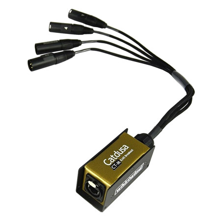 Whirlwind Catdusa CT-F RJ45 Breakout Adapter with 4x 1.5' XLRM Cable