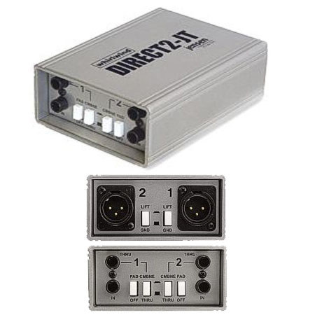 Whirlwind DIRECT2-JT Two Channel Passive Direct Box with Jensen Transformers