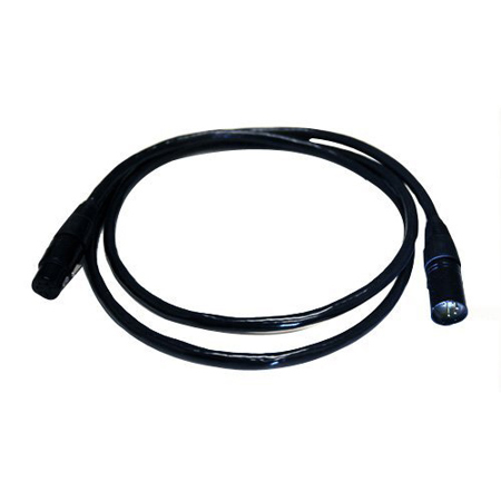 Whirlwind 10' 5 Pin DMX Cable with XLR Male-Female Gold Contacts, WDMX4