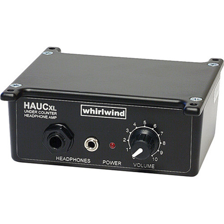 Whirlwind HAUCXL Under Counter Active, Monaural, Balanced Headphone Control Box, 60Hz-20kHz Response, 100KOhms Input Impedance, 1/4" & 1/8" Headphone Jacks
