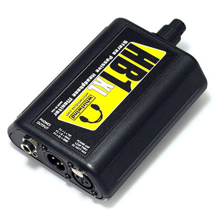 Whirlwind HB1XL Passive Headphone Monitor Box, 1/4" and 3.5mm Headphone Jacks