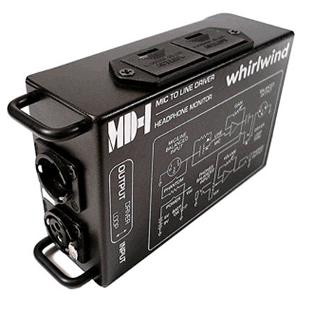 Whirlwind MD-1 Mic to Line Driver with Headphone Monitor