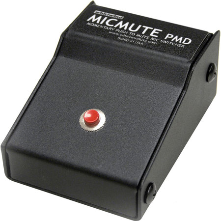 Whirlwind Micmute Push to Mute Desktop Momentary Off Mic Switch with XLR I/O Jack