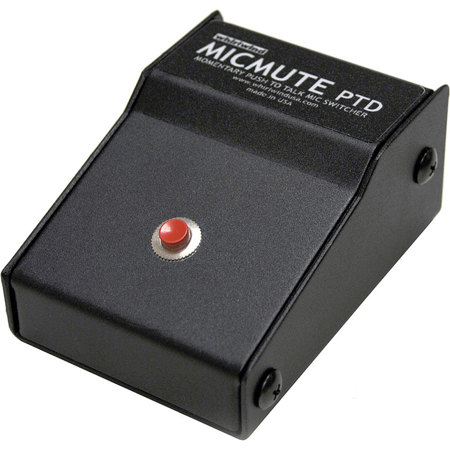 Whirlwind Micmute Push to Mute Latching Push On/Off Desktop Mic Switch with XLR I/O Jack