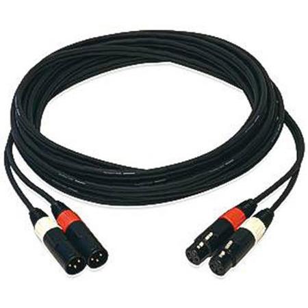 Whirlwind MK4PP 50' Siamese Stereo 2 XLR Female to 2 XLR Male Mic Cable