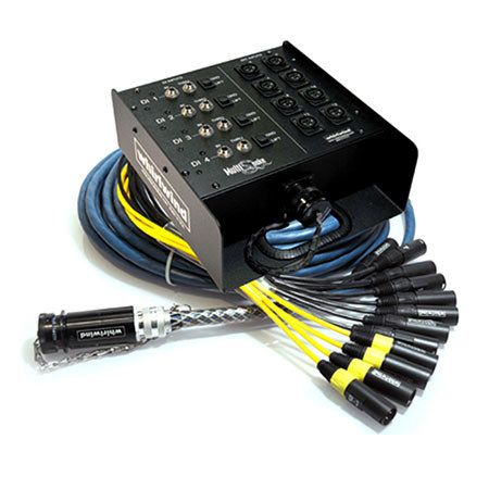 Whirlwind Medusa MultiSnake12 50' Box to Fan 8-Channel XLR Snake Cable