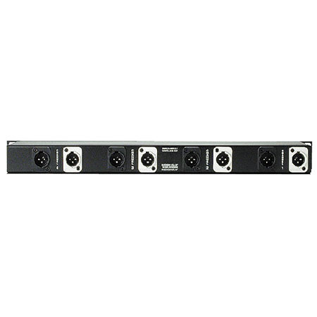 Whirlwind Multisplitter Rack-mountable 4-Channel 1x2 Microphone Signal Splitter, 20Hz-20kHz Frequency Response, 150 Ohms Impedance