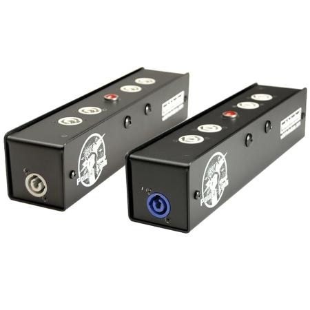 Whirlwind PowerLink Output Box with 20A Powercon Inlet & 5x 20A Powercon Outlet