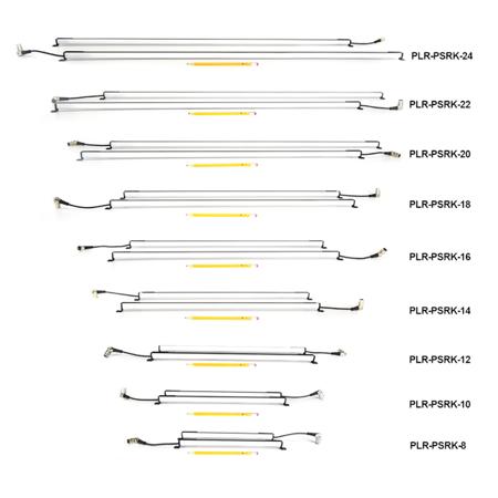 Whirlwind Power Link Rack Lightning RGBW LED Rail Kit, 24-RU, 2-Pack