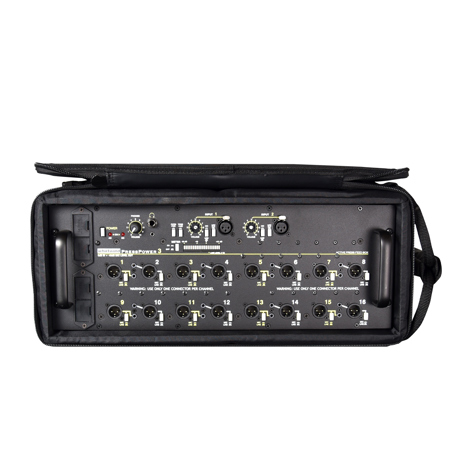 Whirlwind PRESSPOWER 3 Active Press Box with Nylon-Padded Carry Case, Black