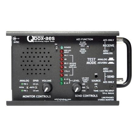 Whirlwind Qbox-AES Analog Signal Tester