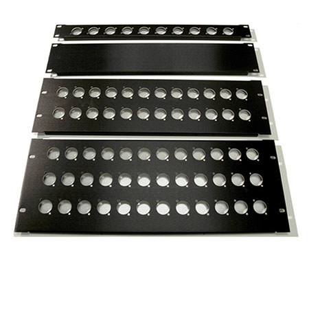 Whirlwind 1.75" 1RU Space Unpunched Rack Panel, Blank Holes
