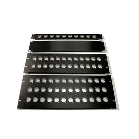 Whirlwind 2RU Space Punched Rack Panel for 6 EP Connectors, 6 Holes