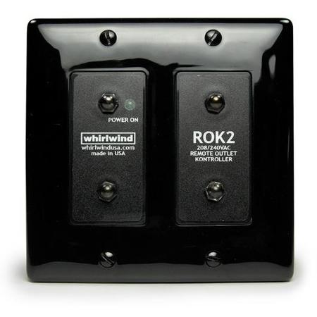 Whirlwind Power Link 240VAC Remote Outlet Controller, 20A, Dual Decora Module