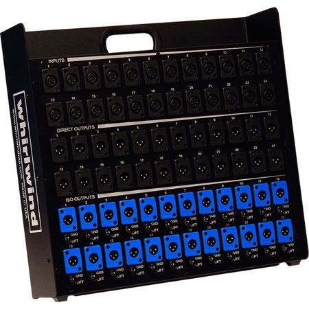 Whirlwind 6 XLRF Inputs and 6 XLRM Parallel & 6 Isolated Outputs Splitter