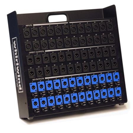 Whirlwind Stage Box 8 XLRF Inputs and 16 XLRM Parallel Outputs Mic Splitter