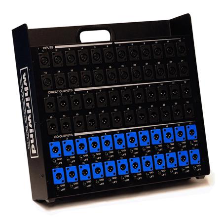Whirlwind Stage Box 12 XLRF In & 24 XLRM Output Splitter with Ground Lift Switch