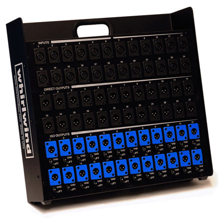 Whirlwind 20 XLRF Inputs and 20 XLRM Parallel & 20 Isolated Outputs Splitter