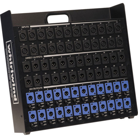 Whirlwind 24 XLRF Inputs and 24 XLRM Parallel & 24 Isolated Outputs Splitter