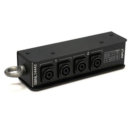 Whirlwind SBNL 1x NL4 to 4x NL4 Wired 2-Pole Splitter & Breakout Box, Pairs