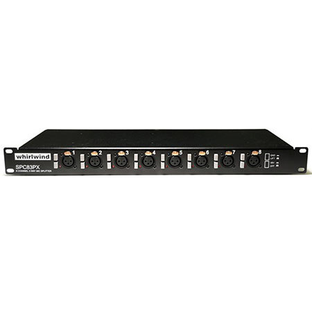 Whirlwind 8-Ch Splitter with 1xDirect & 2xIsolated, Blocks Phantom Power, XLR In